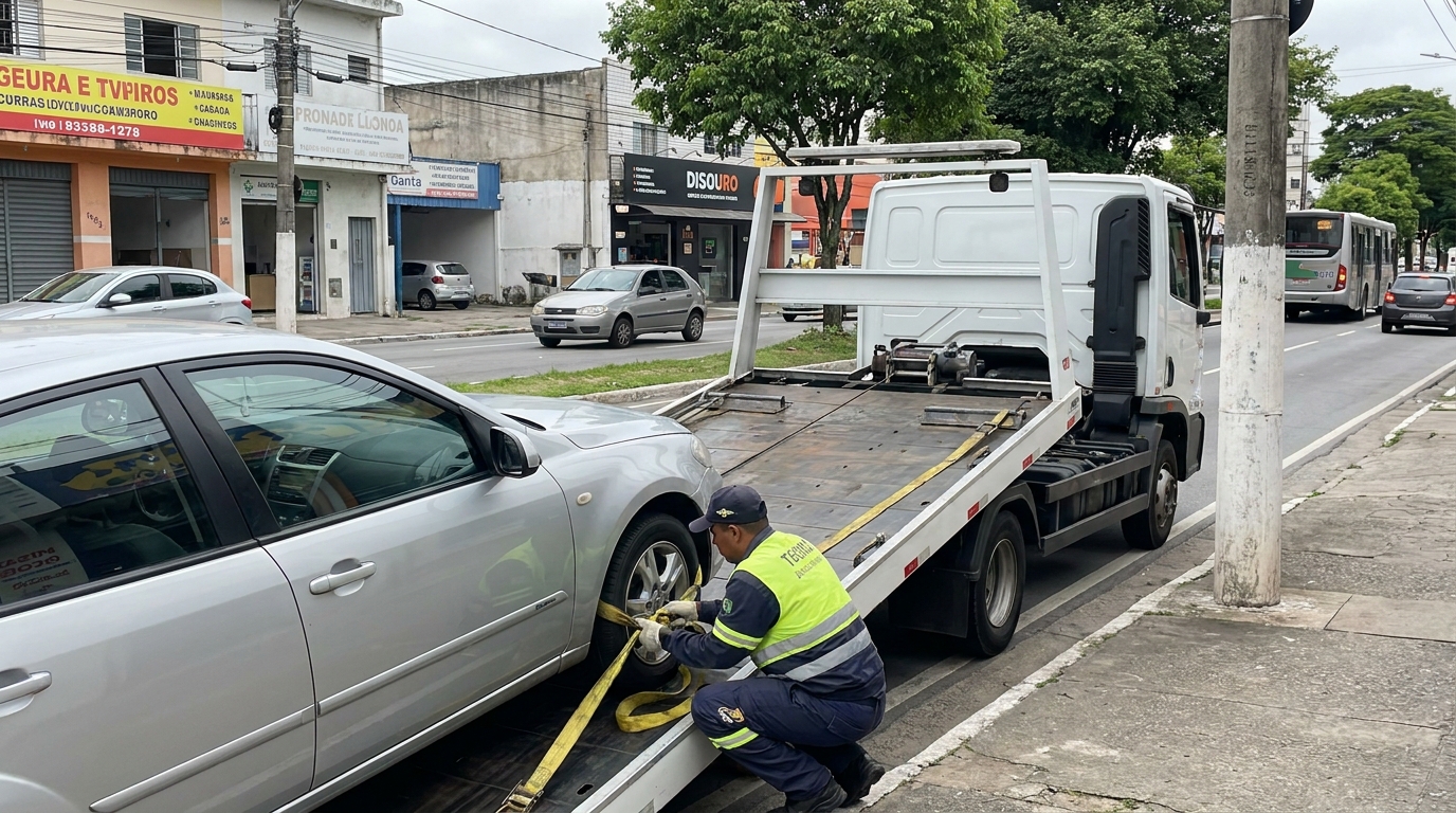 Transporte de Automóvel na Parque Assunção, Taboão da Serra‑SP